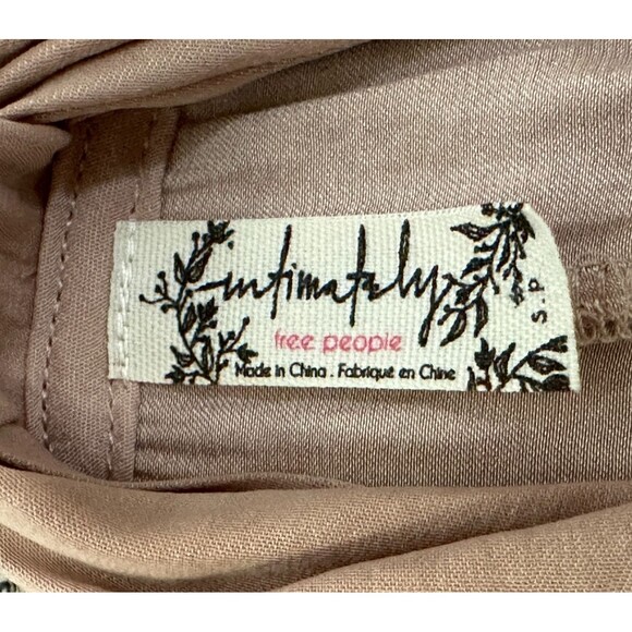 Free People Intimately Women Tops Blouse Small Criss Cross Cami Beige Sleeveless - Picture 3 of 9